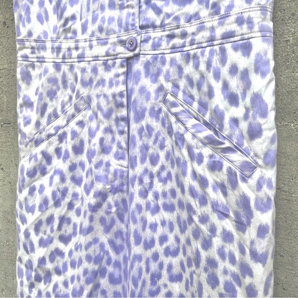Moschino Cheap and Chic Lavender Animal Print Dress - Picture 6 of 6